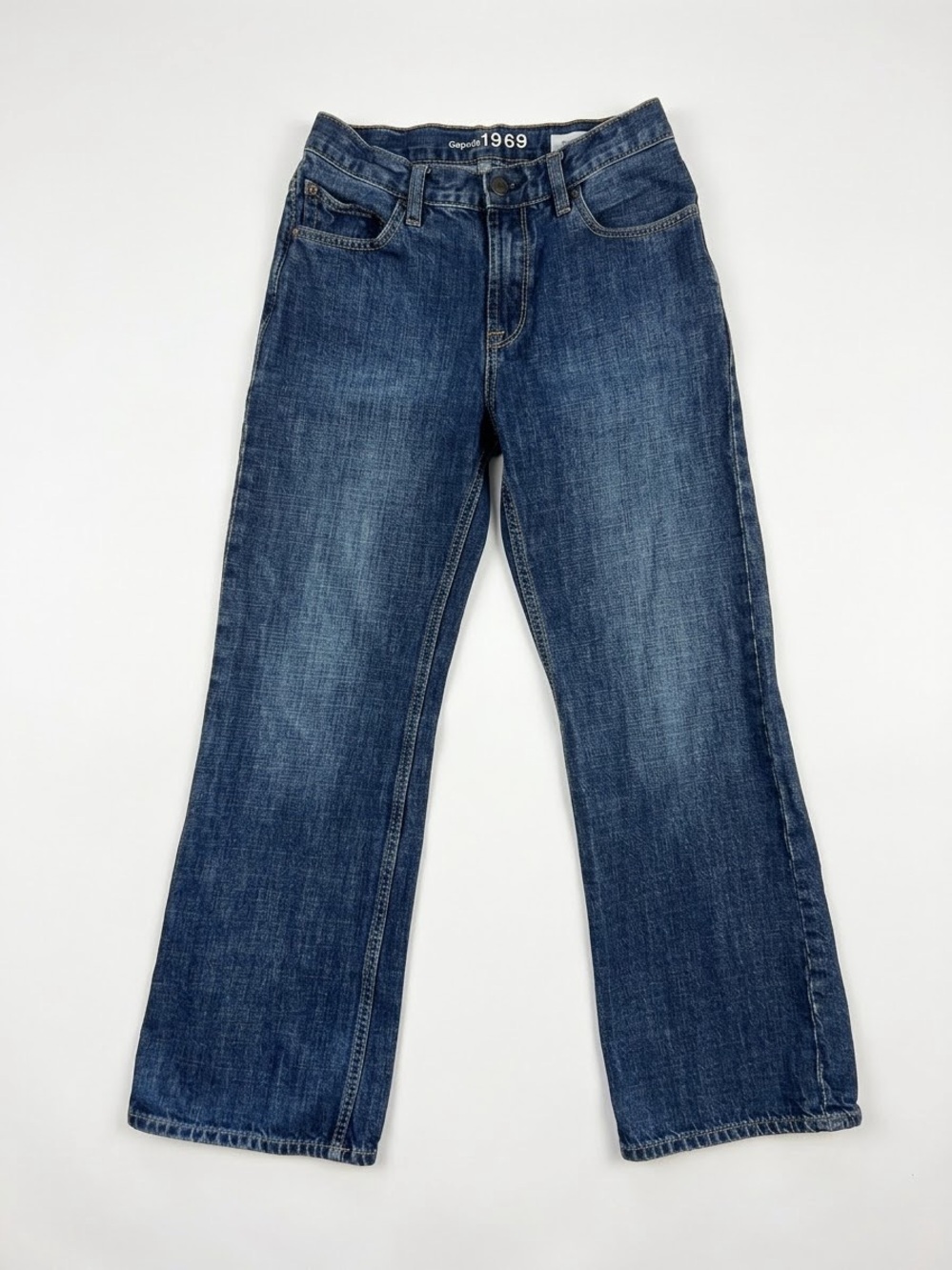 Gap Kids 1969 Boys Bootcut Jeans Dark Wash Denim Size 14 Regular